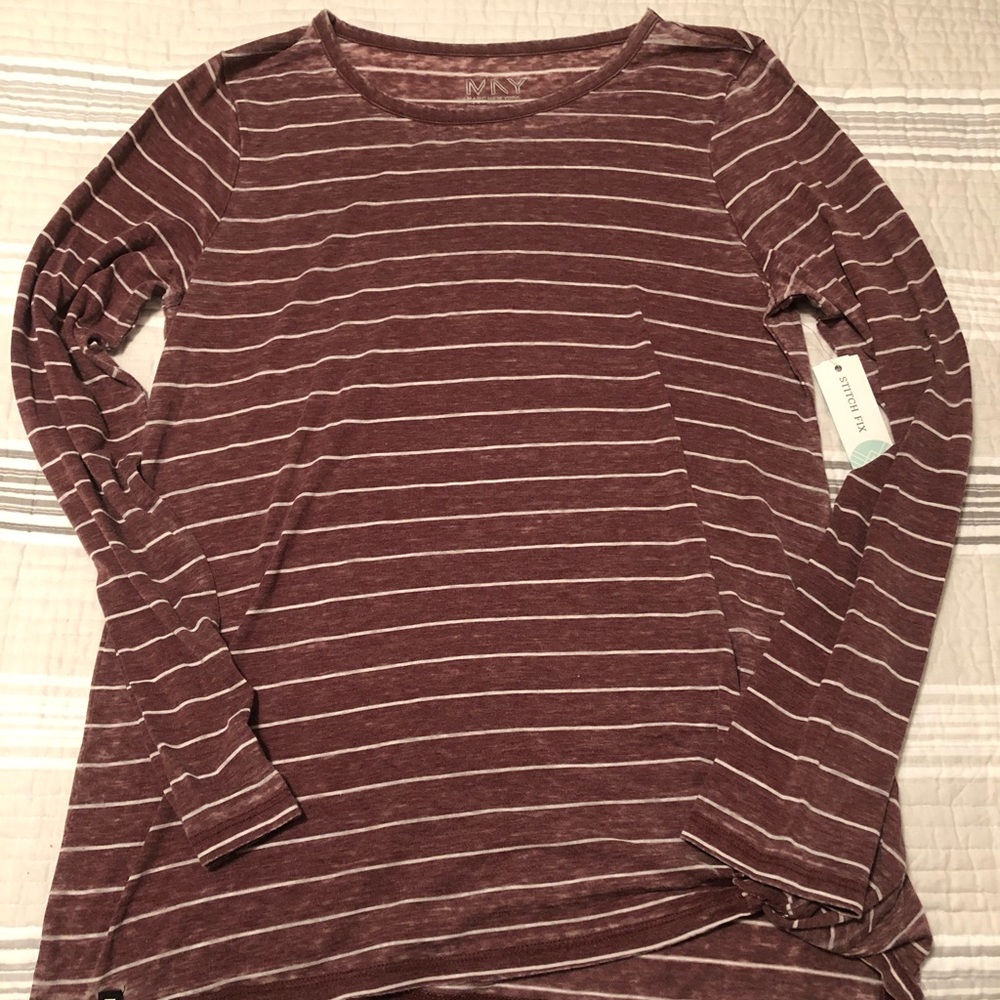 Marc New York knot front knit top, M, New w/ tags
